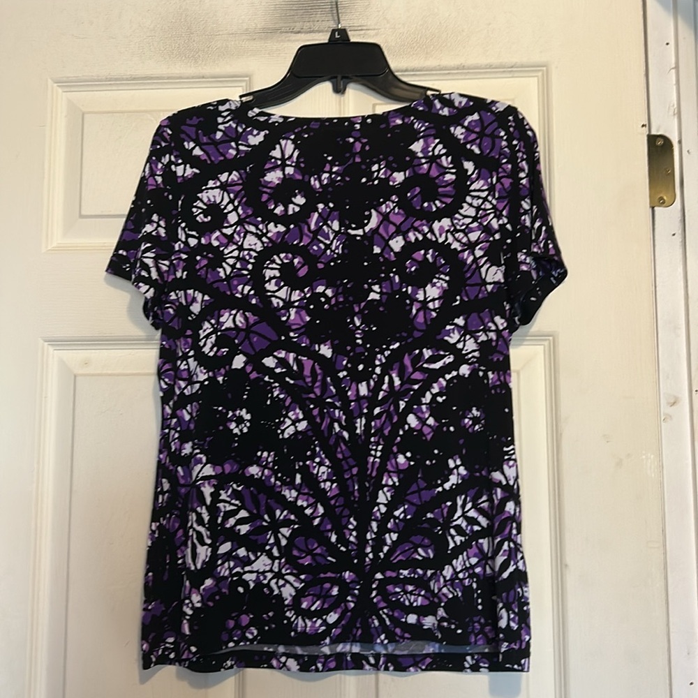 East 5th Purple and Black Top Size Medium - Picture 8 of 8
